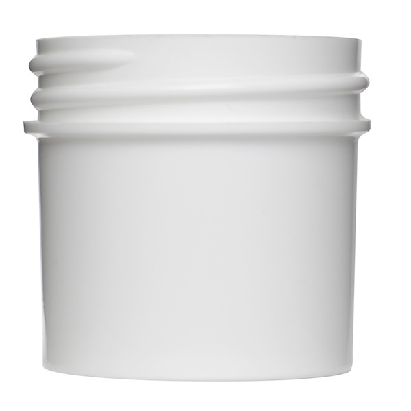 1OZ WHITE PP STRAIGHT SIDED ROUND - 43-400 NECK-detail image