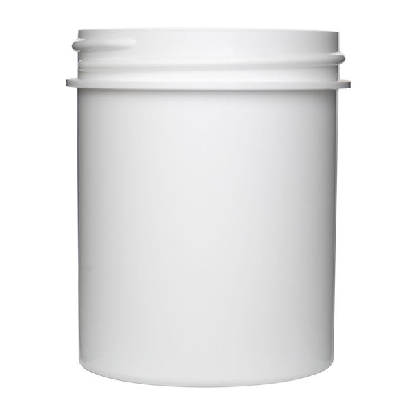 4OZ WHITE PP STRAIGHT SIDED ROUND - 58-400 NECK-detail image