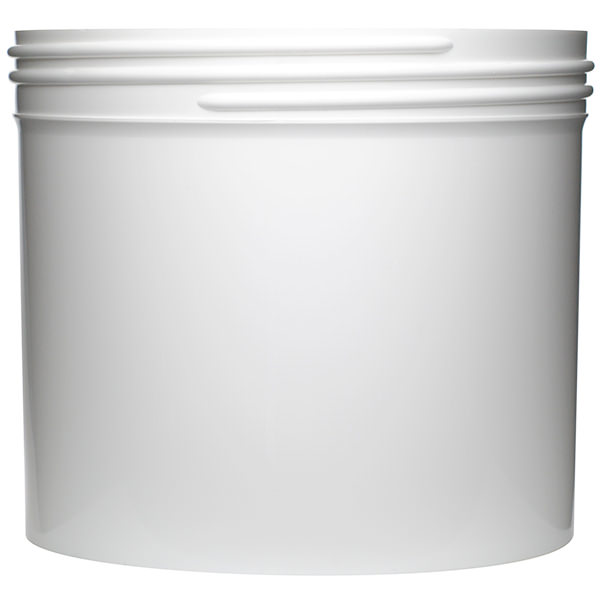 32OZ WHITE STRAIGHT SIDED PLASTIC ROUND JAR - 120-400 NECK-detail image