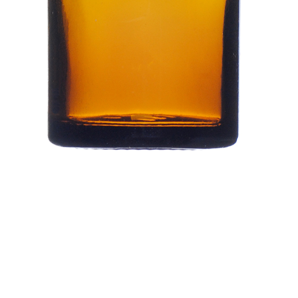 10CC AMBER WIDE MOUTH PACKER GLASS BOTTLE - 20-405 NECK-detail image