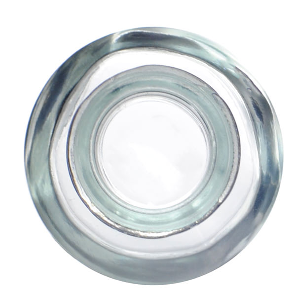 1OZ FLINT BOSTON ROUND GLASS BOTTLE - 20-405 NECK-detail image