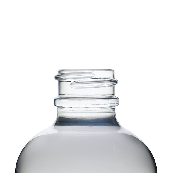 4OZ FLINT BOSTON ROUND GLASS BOTTLE - 22-405 NECK-detail image