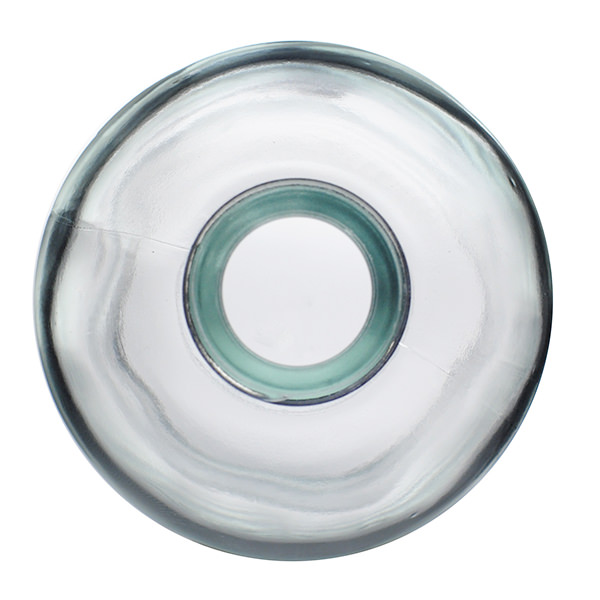 8OZ FLINT BOSTON ROUND GLASS BOTTLE - 24-405 NECK-detail image