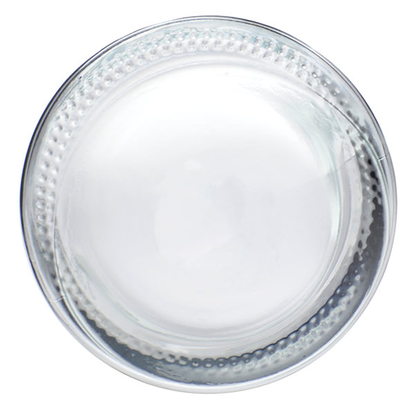 8OZ FLINT BOSTON ROUND GLASS BOTTLE - 24-405 NECK-detail image