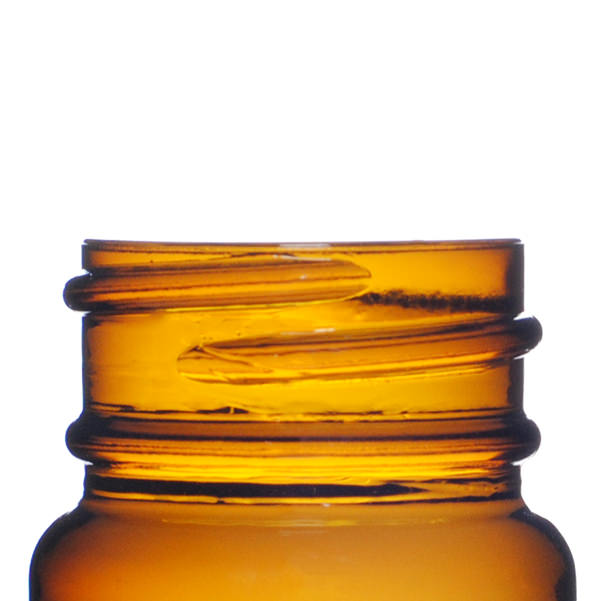 15CC AMBER WIDE MOUTH PACKER GLASS BOTTLE - 28-405 NECK-detail image