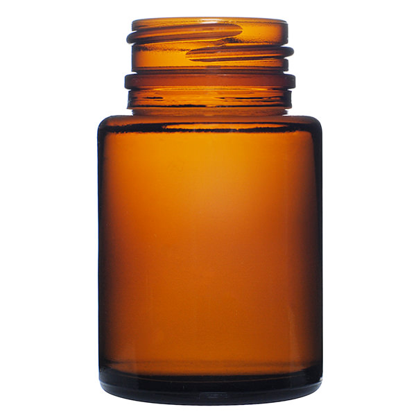 50CC AMBER WIDE MOUTH PACKER GLASS BOTTLE - 33-405 NECK-detail image