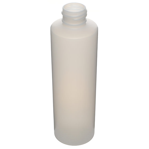 6OZ NATURAL REGULAR CYLINDER HDPE WITH 24-410 NECK FINISH