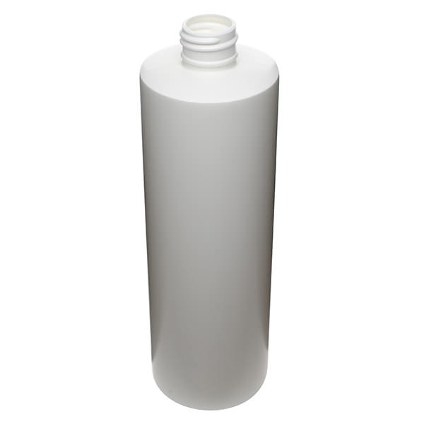 12OZ WHITE HDPE STYLELINE CYLINDER - 24-410 NECK