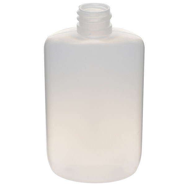 2OZ NATURAL STRAIGHT-SIDED OVAL LDPE WITH 18-410 NECK FINISH