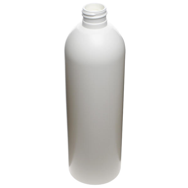 12OZ WHITE HDPE LEXINGTON ROUND - 24-410 NECK