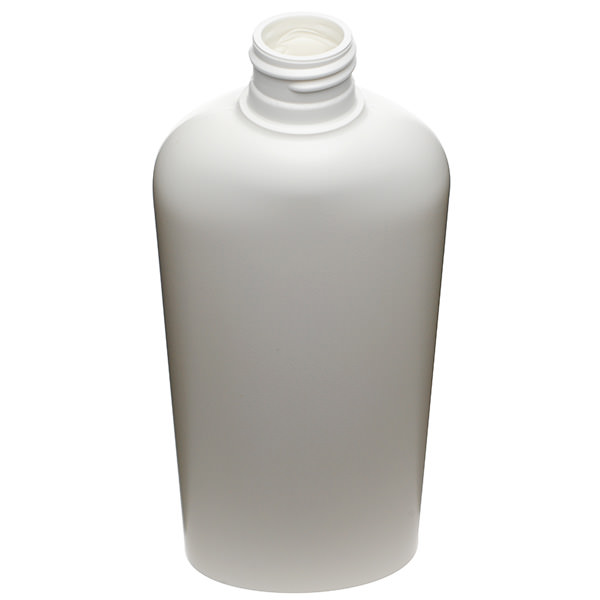 8OZ WHITE HDPE CLASSIC OVAL - 24-410 NECK