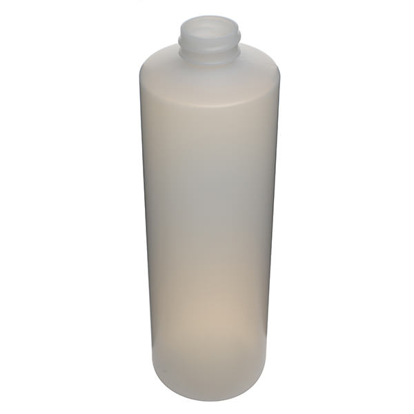 16OZ NATURAL REGULAR CYLINDER HDPE WITH 28-400 NECK FINISH