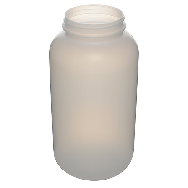 1 Gallon Natural HDPE Wide Mouth Round Plastic Jar - 110-400 Neck