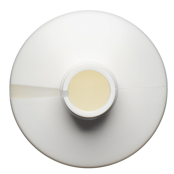 32OZ WHITE HDPE WINDOW STRIPE CYLINDER ROUND  WITH 28-410 NECK FINISH-detail image