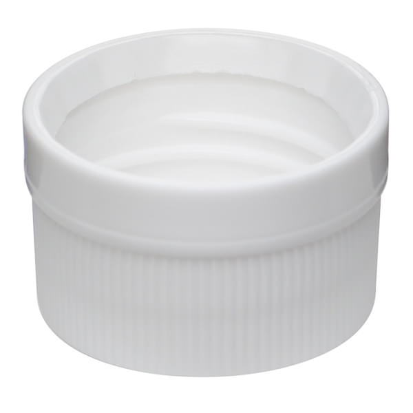 28MM WHITE TAMPER EVIDENT FLAT SEAL FINE RIB / MATTE TOP PP-detail image