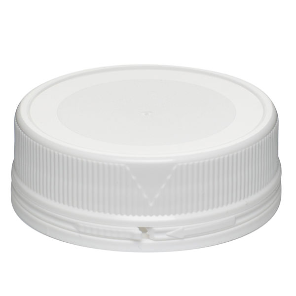 58-400 WHITE TE FLAT SEAL FINE RIB / MATTE CENTER / SMOOTH RING PP