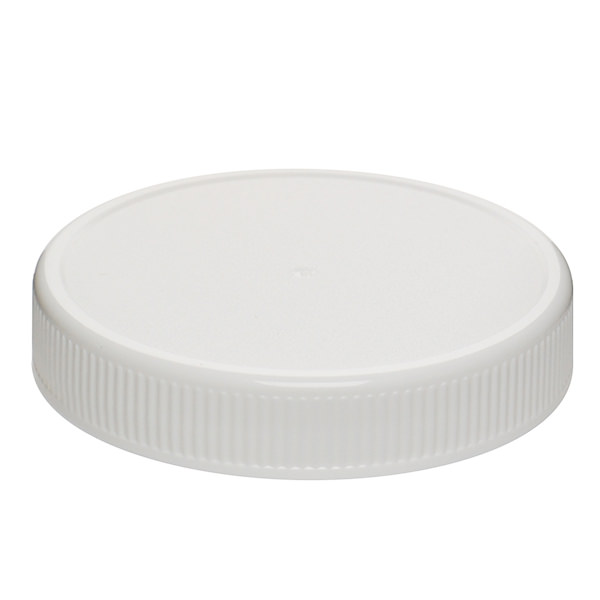 58-400 WHITE SHALLOW FLAT SEAL FINE RIB / MATTE CENTER / RING TOP PP
