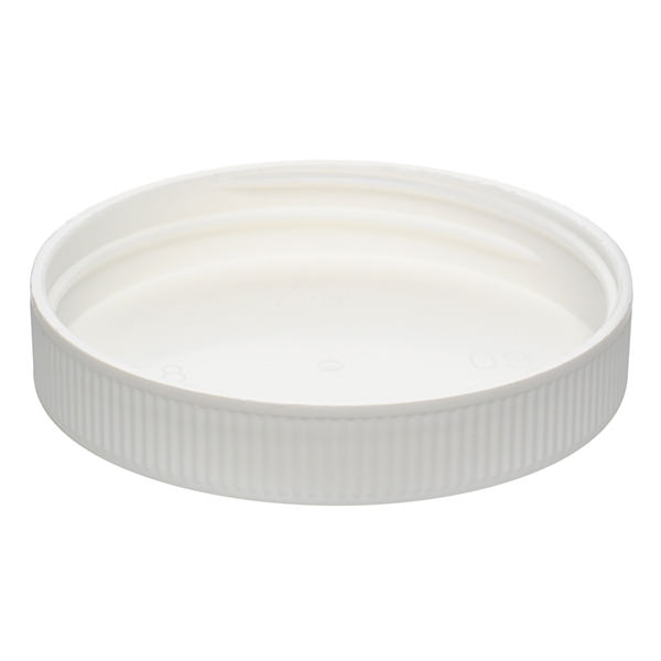 58-400 WHITE SHALLOW FLAT SEAL FINE RIB / MATTE CENTER / RING TOP PP-detail image