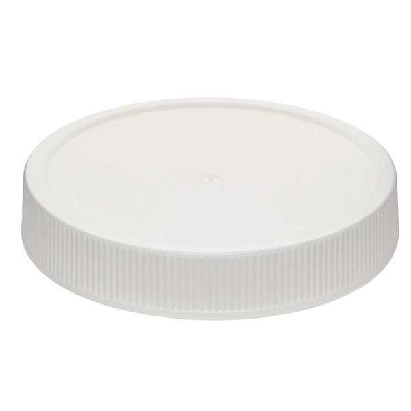 63-400 WHITE DEEP SKIRT FLAT SEAL FINE RIB / MATTE CENTER / RING TOP PP
