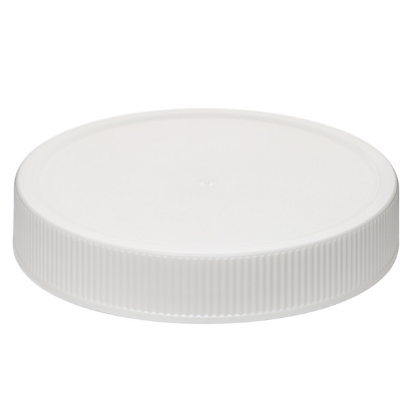 63-400 WHITE SHALLOW FLAT SEAL FINE RIB / MATTE CENTER / RING TOP PP