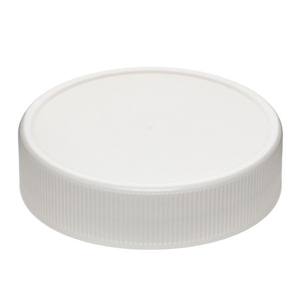 70-450 WHITE DEEP SKIRT FLAT SEAL FINE RIB / MATTE CENTER / RING TOP PP