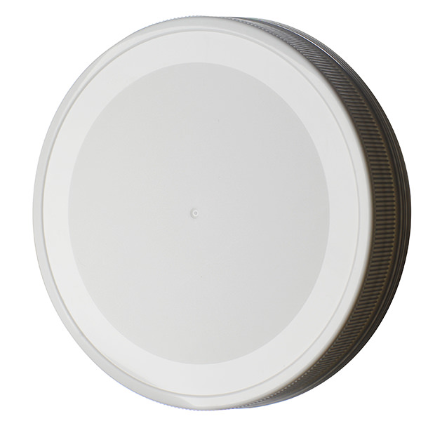 110-400 WHITE DOUBLE BAND TE LIP SEAL FINE RIB / MATTE CENTER / SMOOTH RING / RING TOP PP-detail image
