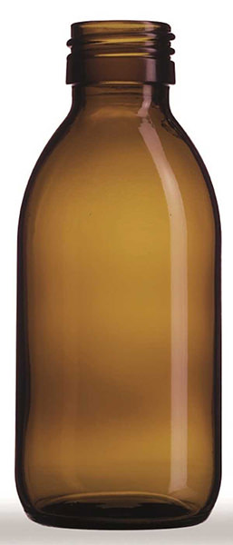150ML AMBER ROUND - 28MM NECK