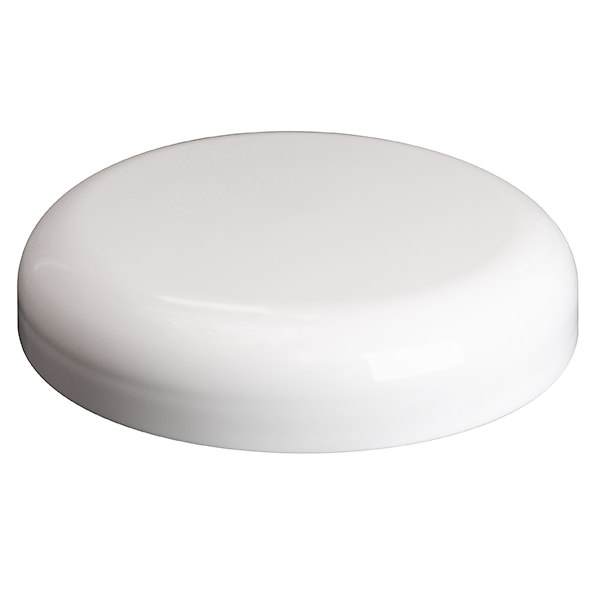 89-400 WHITE SMOOTH SIDE / SMOOTH TOP PP DOME NO LINER