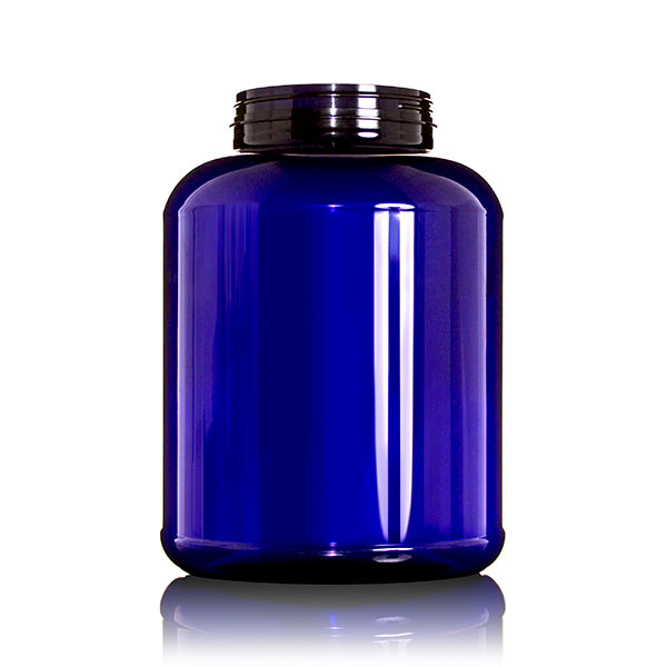 2GALLON COBALT BLUE PET WIDE MOUTH PACKER ROUND - 120-400 NECK