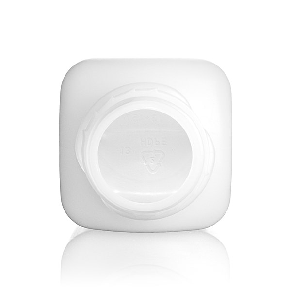 8OZ NATURAL HDPE JUICE SQUARE - 38-400-detail image