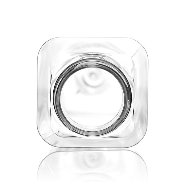 16OZ CLEAR WIDE MOUTH BEVERAGE SQUARE BOTTLE - 38-385-detail image