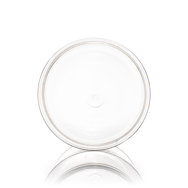 1500ML CLEAR WIDE MOUTH LABEL INDENT ROUND PET PLASTIC JAR - 109MM-detail image