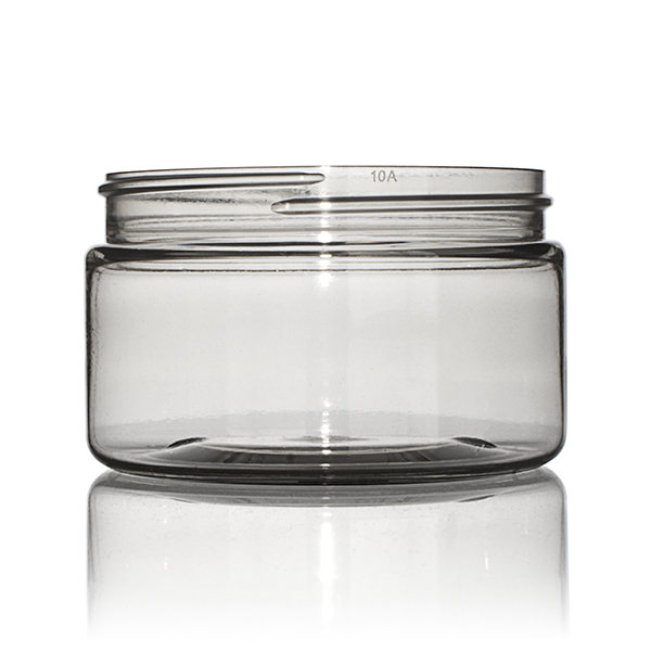 4OZ CLEAR PET STRAIGHT SIDED JAR 35 PERCENT PCR STACK PACK ROUND BODY - 70-400 NECK