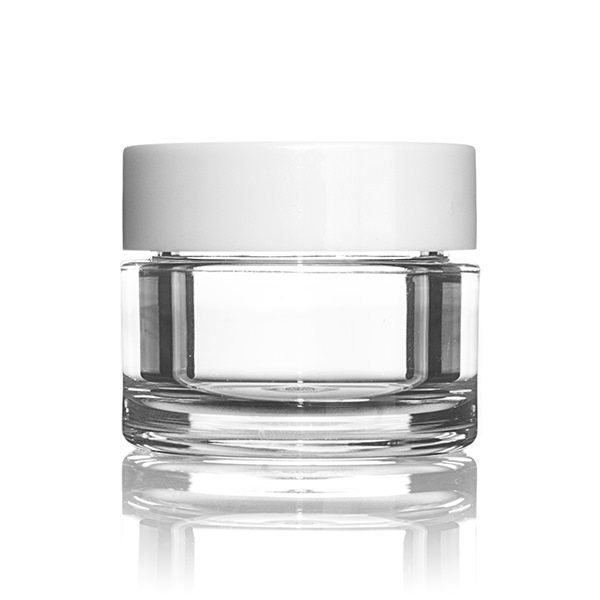15ML CLEAR HEAVY WALL ROUND PETG PLASTIC JAR - 38-400 NECK-detail image