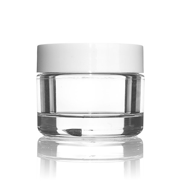 30ML CLEAR HEAVY WALL ROUND PETG PLASTIC JAR - 48-400 NECK-detail image