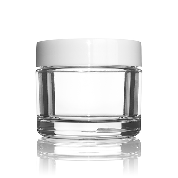 50ML CLEAR HEAVY WALL ROUND PETG PLASTIC JAR - 53-400 NECK-detail image