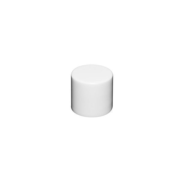 14MM WHITE SMOOTH SIDE / SMOOTH TOP PP CAP