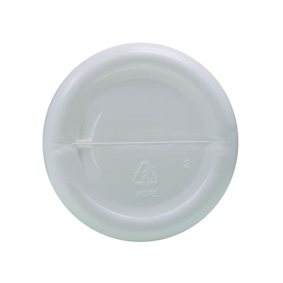 8OZ WHITE HDPE STRAIGHT SIDED WIDE MOUTH JAR ROUND WITH 70-400 NECK FINISH-detail image