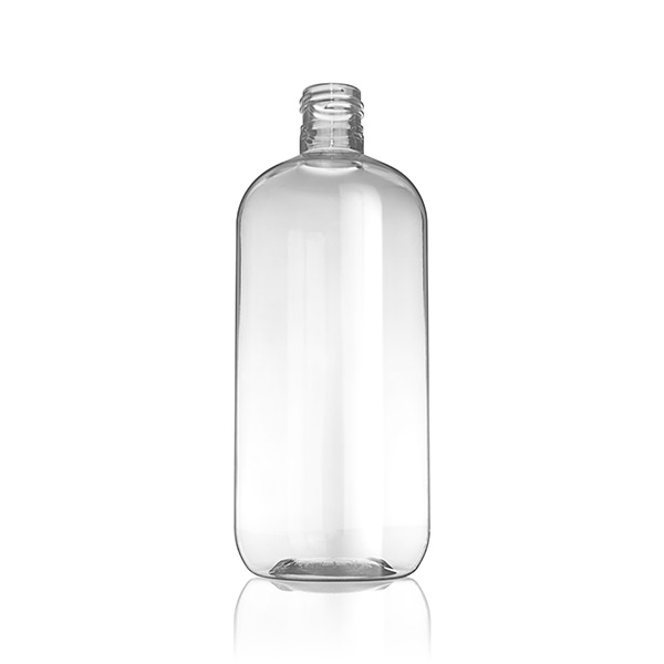 16OZ CLEAR PET MODIFIED BOSTON ROUND - 24-415 NECK