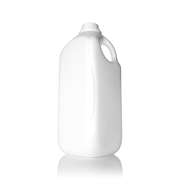 8oz (240ml) Natural HDPE Square Plastic Juice Bottle - 38-400 Tamer Evident  (TE) Neck