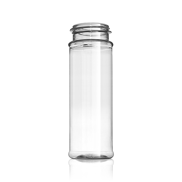 5.75OZ CLEAR PET SPICE ROUND - 43-485 NECK