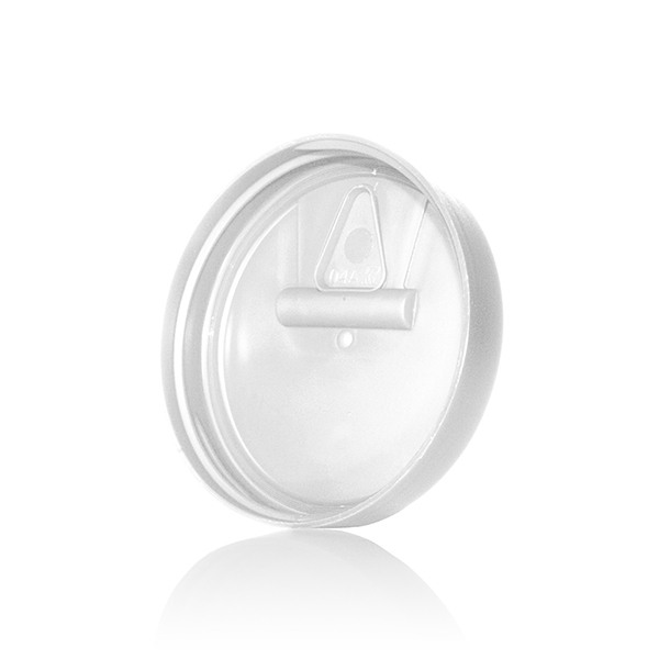 63MM WHITE SMOOTH SIDE / SMOOTH TOP PP SPECIALTY DISPENSING CLOSURE WITH DOOR-detail image