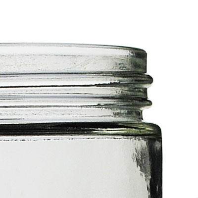 12OZ FLINT GLASS CREAM/SALSA ROUND - 82-405 NECK-detail image