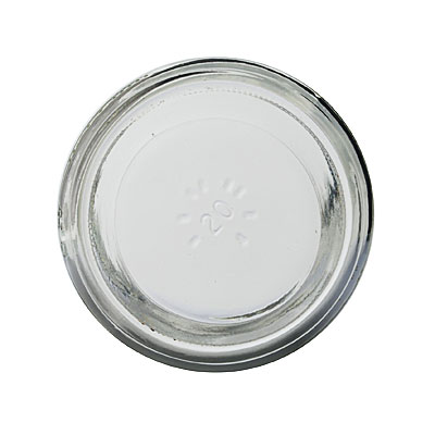 12OZ FLINT GLASS CREAM/SALSA ROUND - 82-405 NECK-detail image