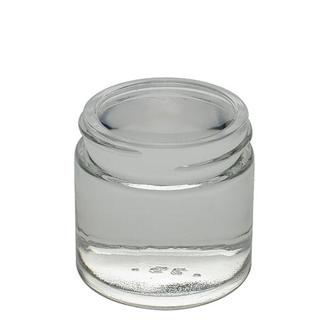 1 oz Clear Glass Straight Sided Jars 43-400 Neck Finish