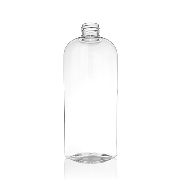 8OZ CLEAR PET COSMO OVAL - 24-410 NECK