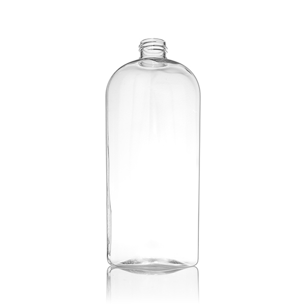 12OZ CLEAR PET COSMO OVAL - 24-410 NECK