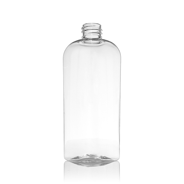 4OZ CLEAR PET COSMO OVAL - 20-410 NECK