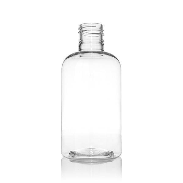 6OZ CLEAR PET BOSTON ROUND - 24-415 NECK