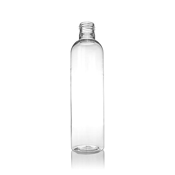 8OZ CLEAR PET COSMO ROUND - 24-415 NECK